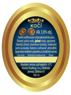 Etiketa Kočí tisk 2021 zadn&iacute;